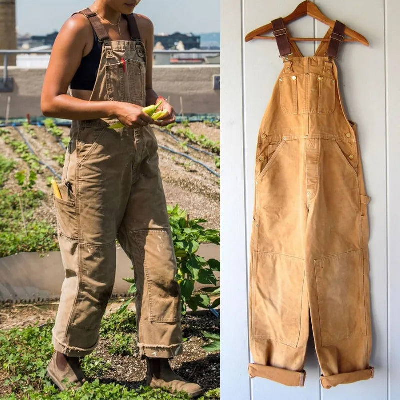 Duck Bib Overalls Canvas Workwear Dungarees