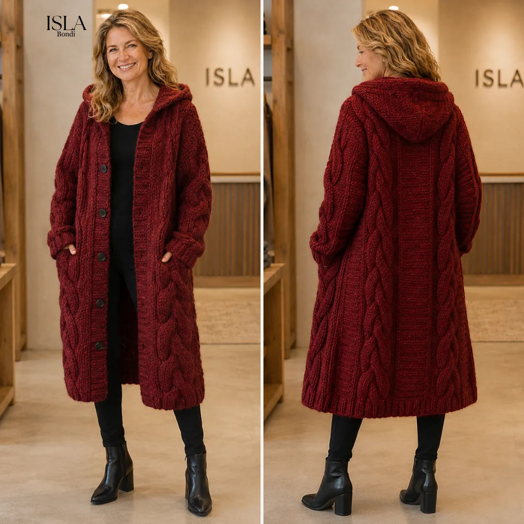 Karina™ | Elegant Cosy Cable-Knit Coat