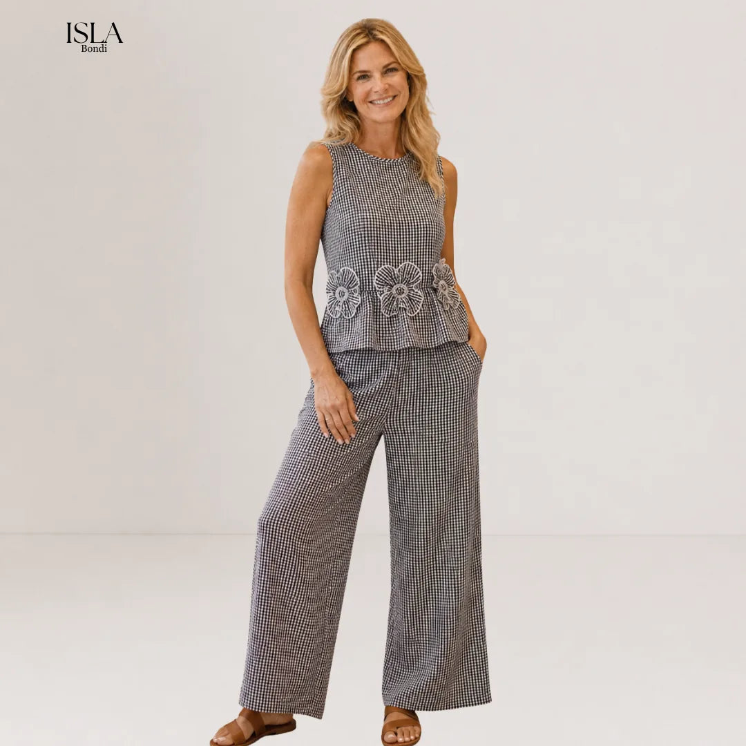 Megan | Elegant Gingham Set
