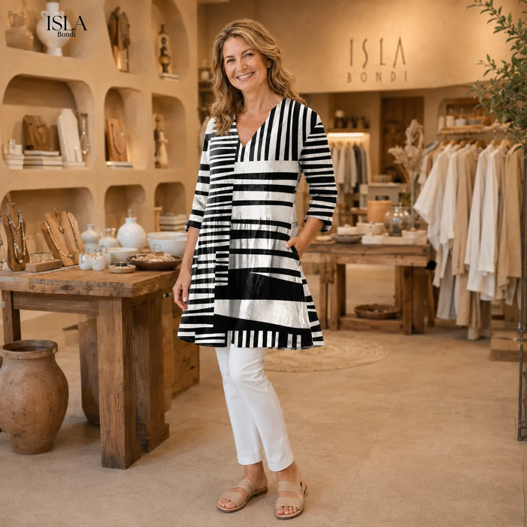 Sienna | Long Blouse with V-Neck