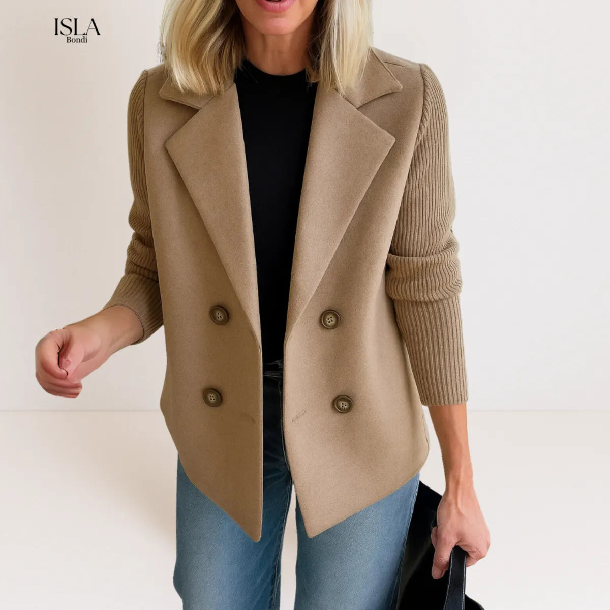 Celeste™ Knit Sleeve Blazer | Effortless Elegance & Everyday Sophistication