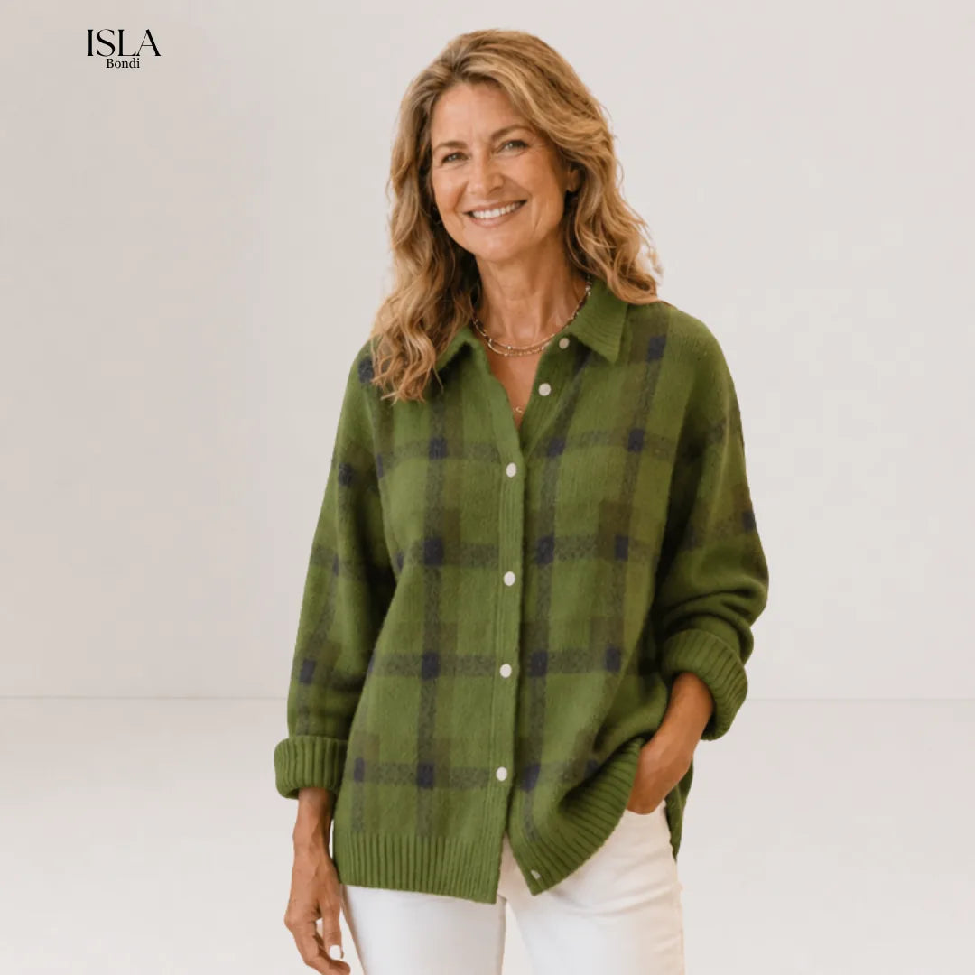 Salome™ Cloud-Soft Plaid Button-Up