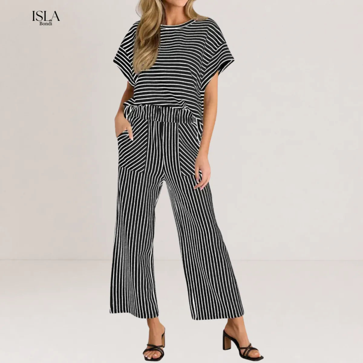 JOSLYN™ – Striped Relaxed Lounge Two-Piece Set