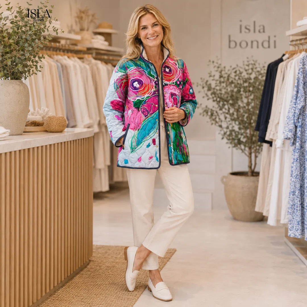 CALLIOPE™ | Elegant Floral Pattern Jacket