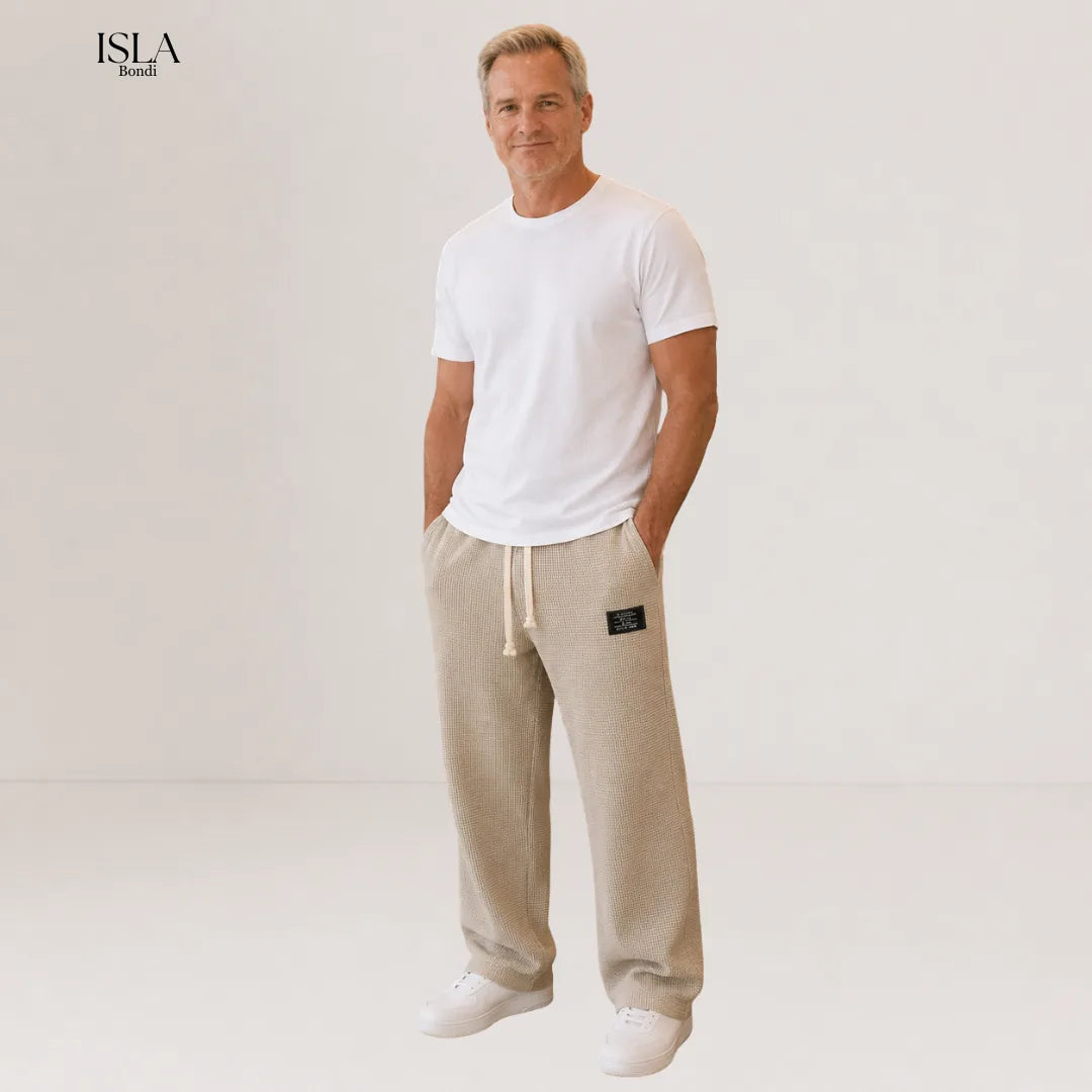 Casual Men's Leisure Pants with Adjustable Waist
