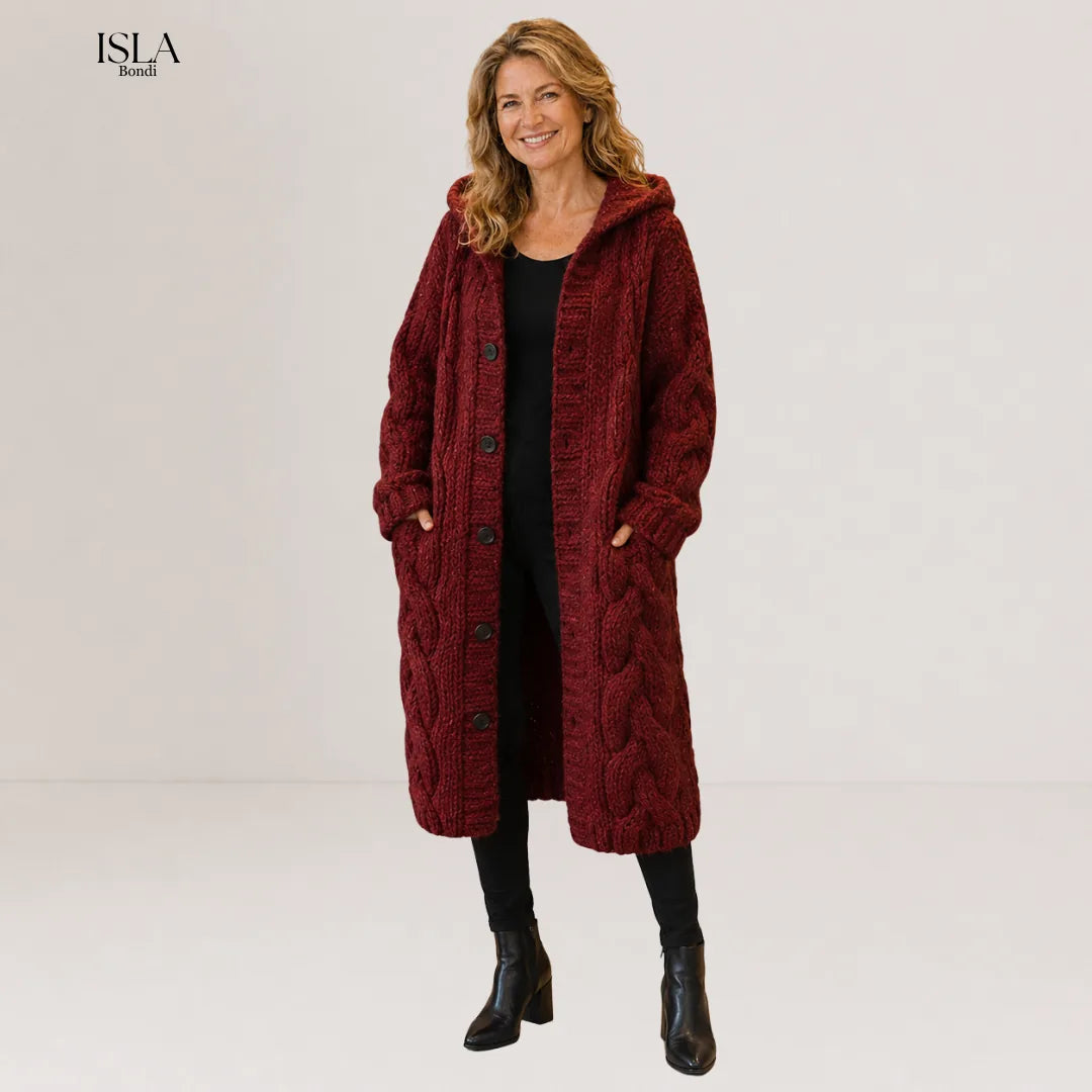 Karina™ | Elegant Cosy Cable-Knit Coat