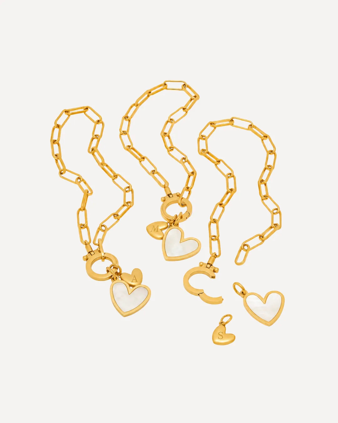 Janica Heart Bracelet with Initial Charm