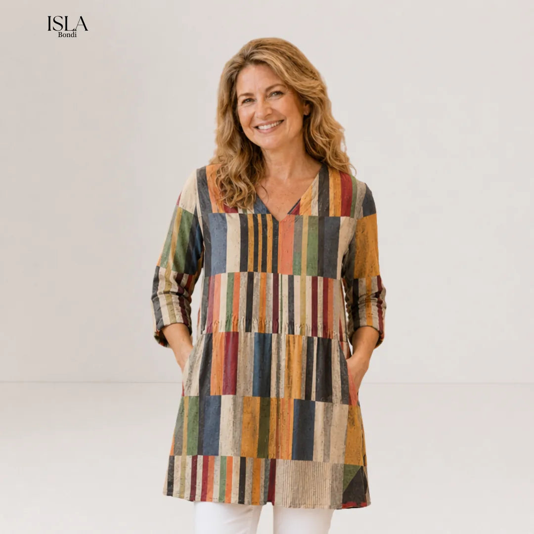 Lydia | Long Blouse with V-Neck