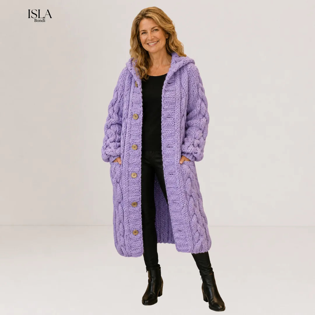 Karina™ | Elegant Cosy Cable-Knit Coat