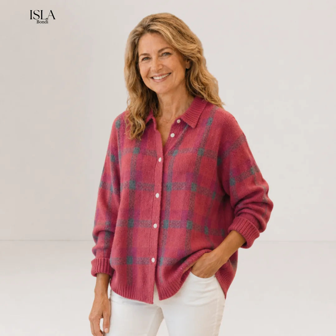 Salome™ Cloud-Soft Plaid Button-Up