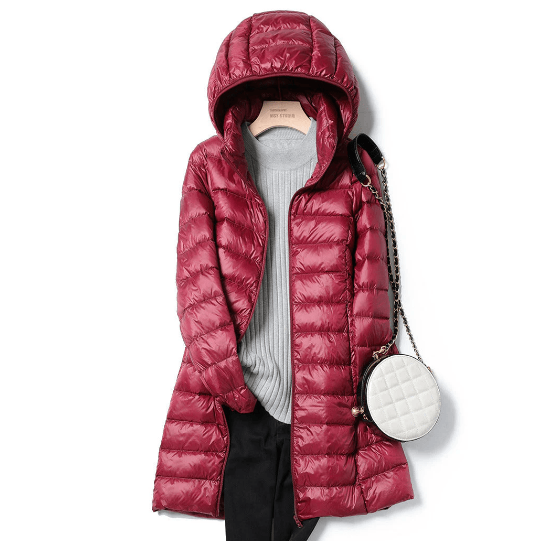 Katie - Long Ultralight Puff Down Jacket