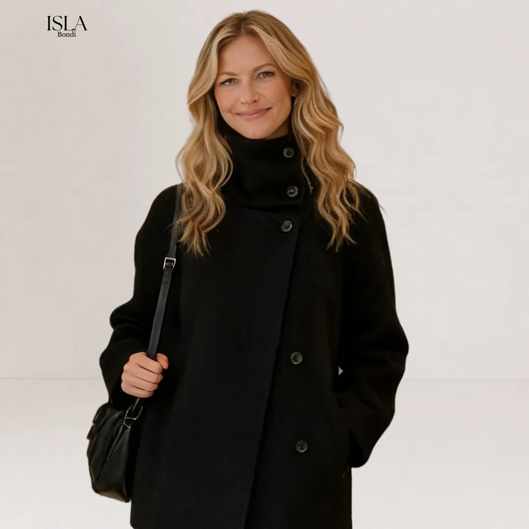 Rosalia Elegant Jacket with Stand Collar