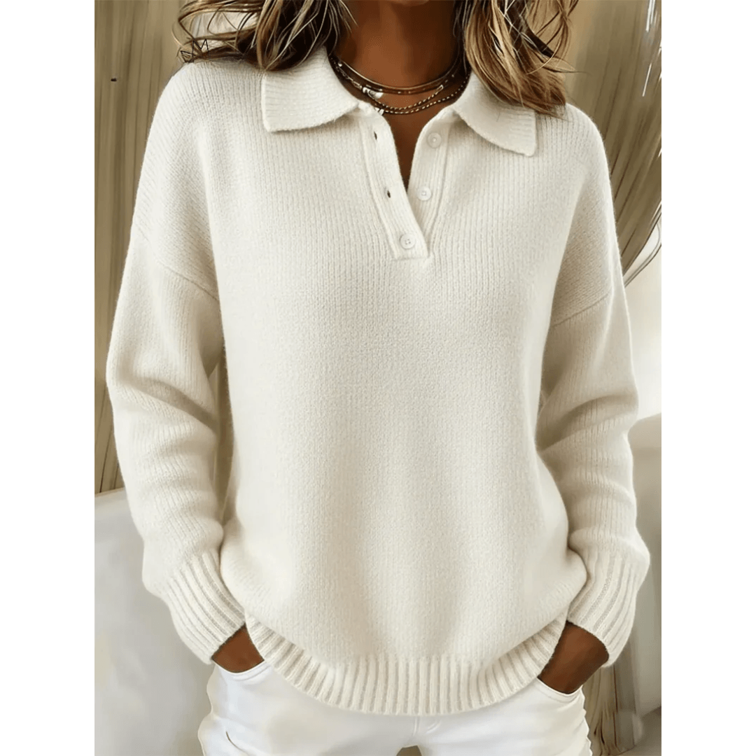 Avianna™ Collared Button Knit Sweater