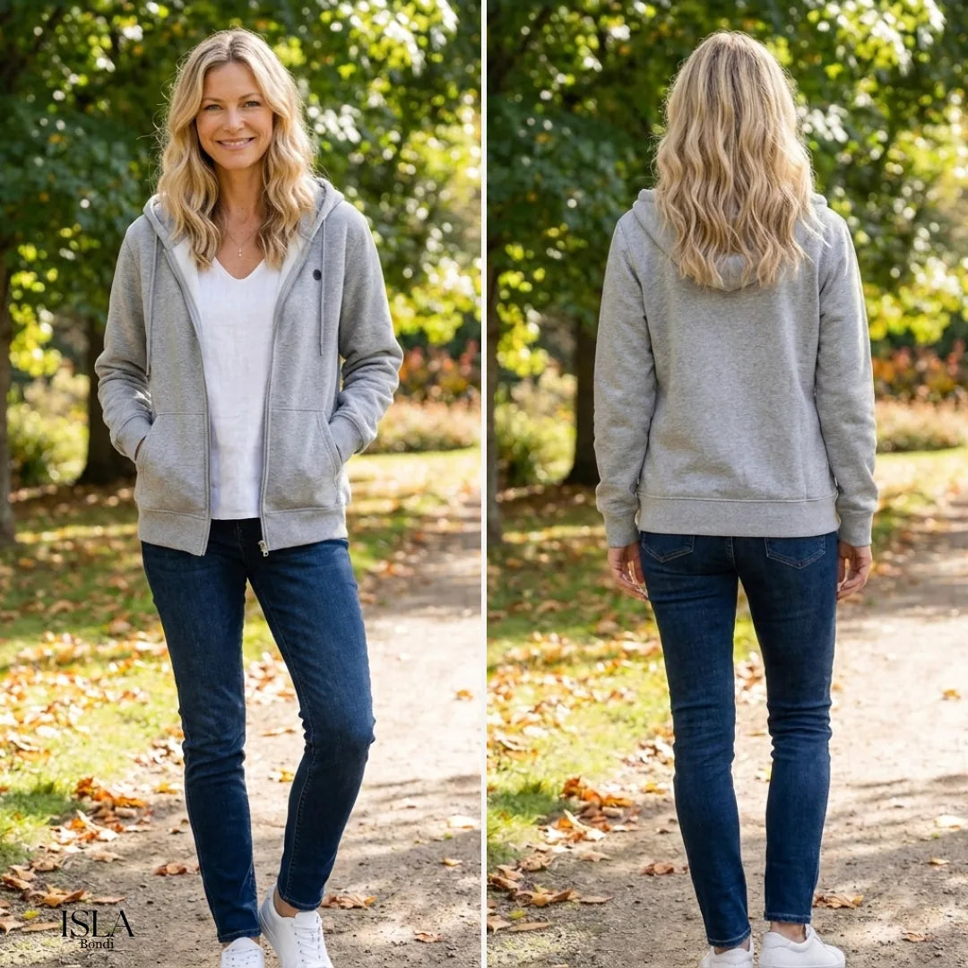 Women's Heated Jacket Hoodie Zip Up Kangaroo Pocket | Winter