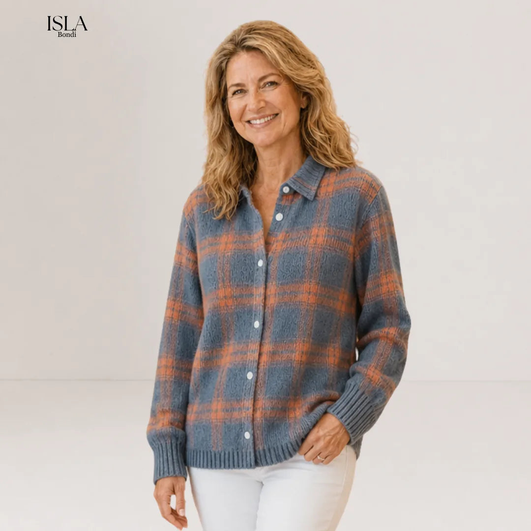 Salome™ Cloud-Soft Plaid Button-Up