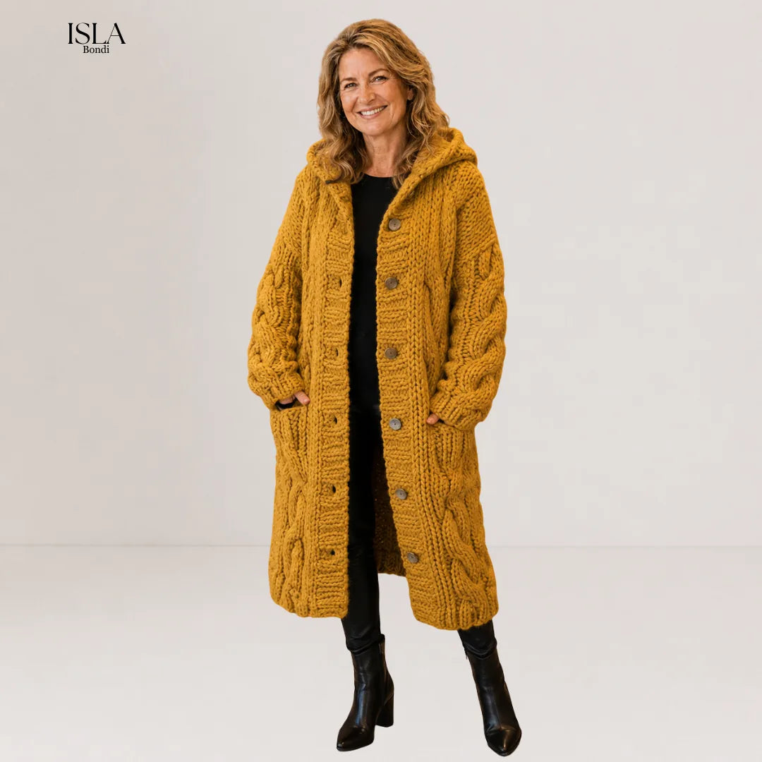 Karina™ | Elegant Cosy Cable-Knit Coat