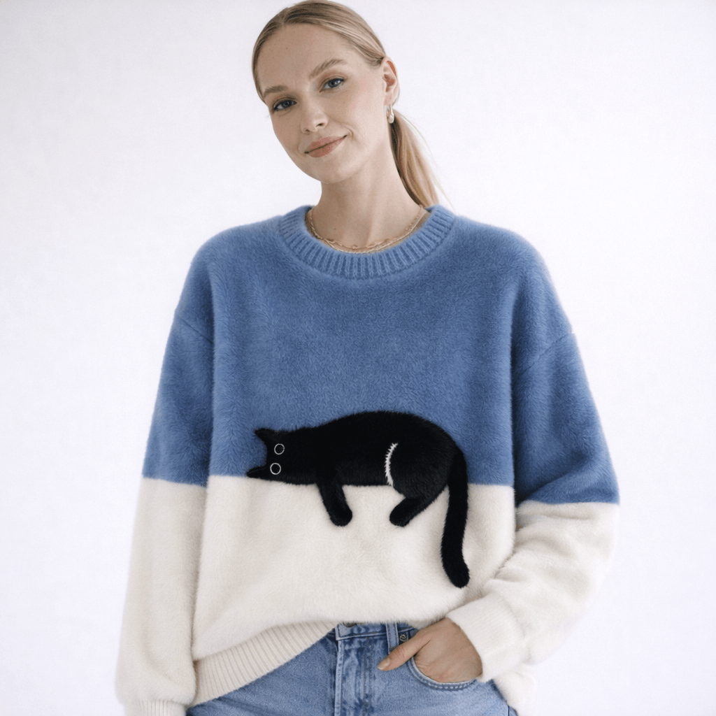 Ruthie™ Cozy Cat Knit Sweater