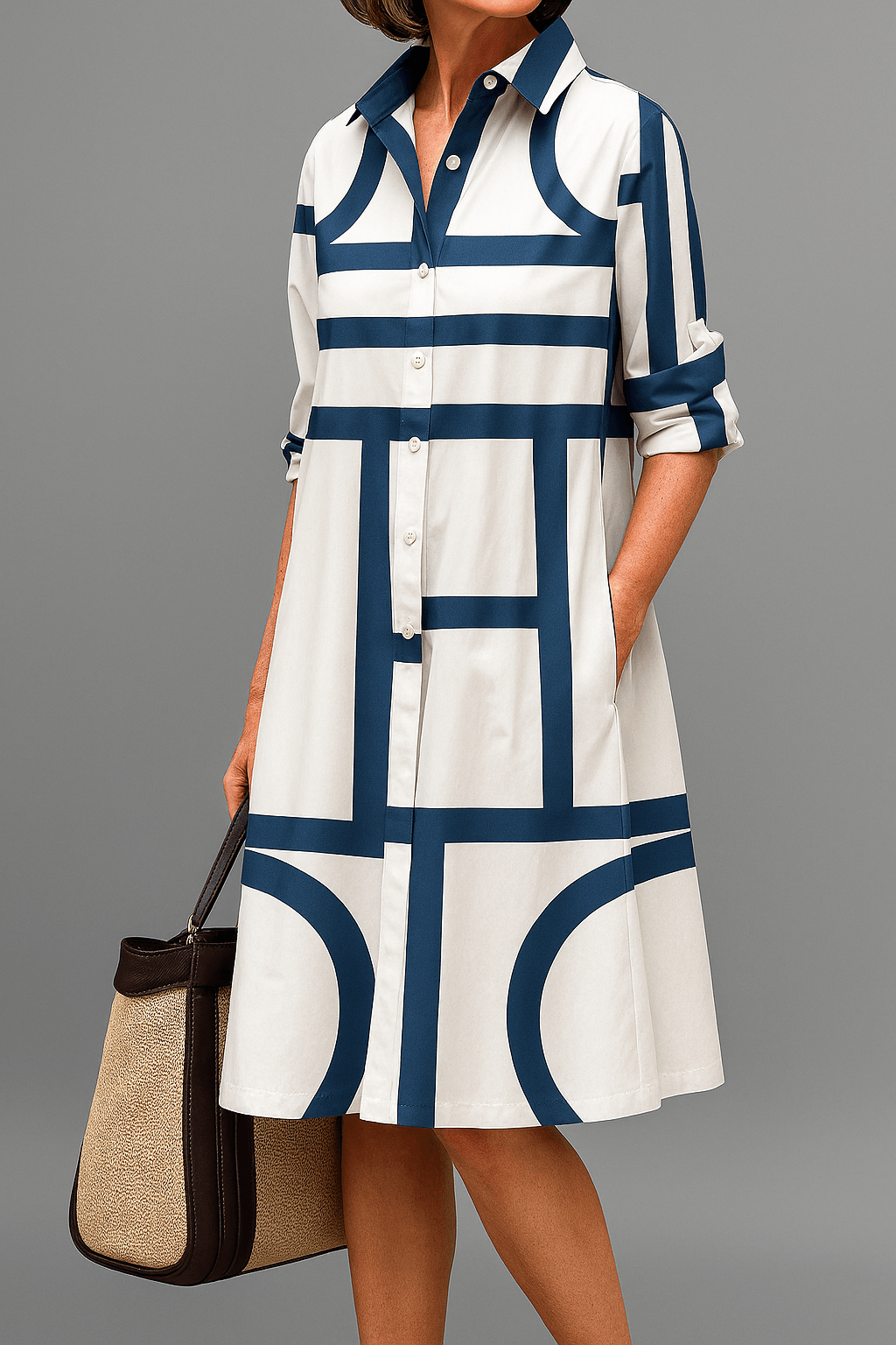 Arabella™ Geometric Midi Dress