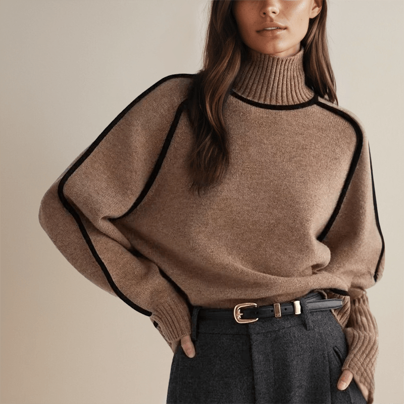 Angelina™ Knitted Turtleneck Sweater
