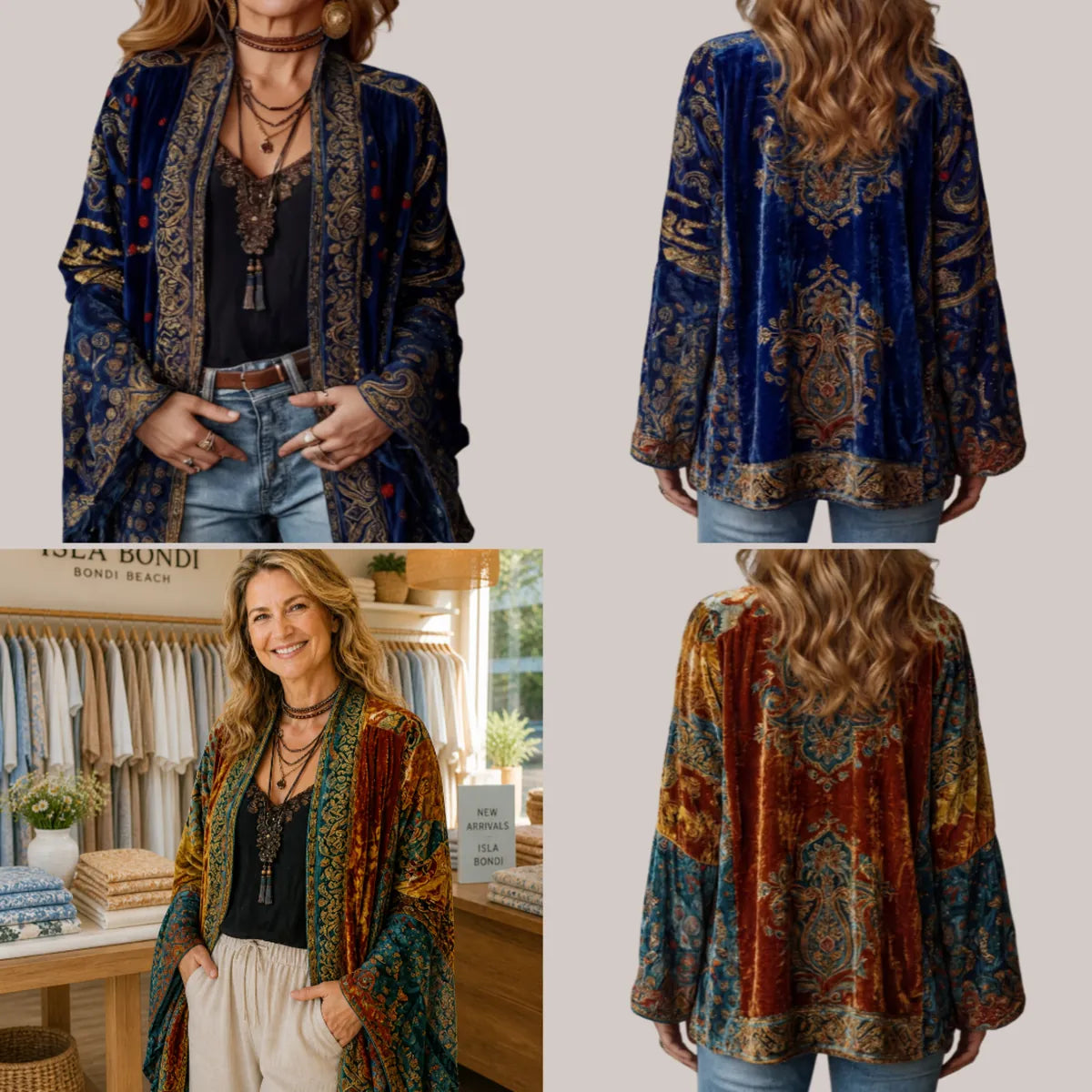Darcy™ Boho Embroidered Kimono Cardigan