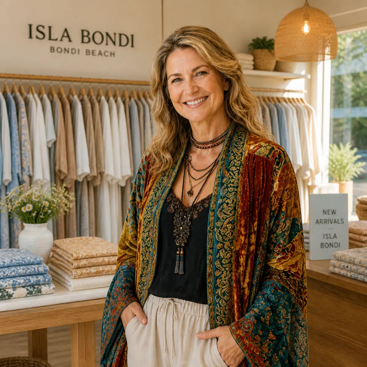 Darcy™ Boho Embroidered Kimono Cardigan