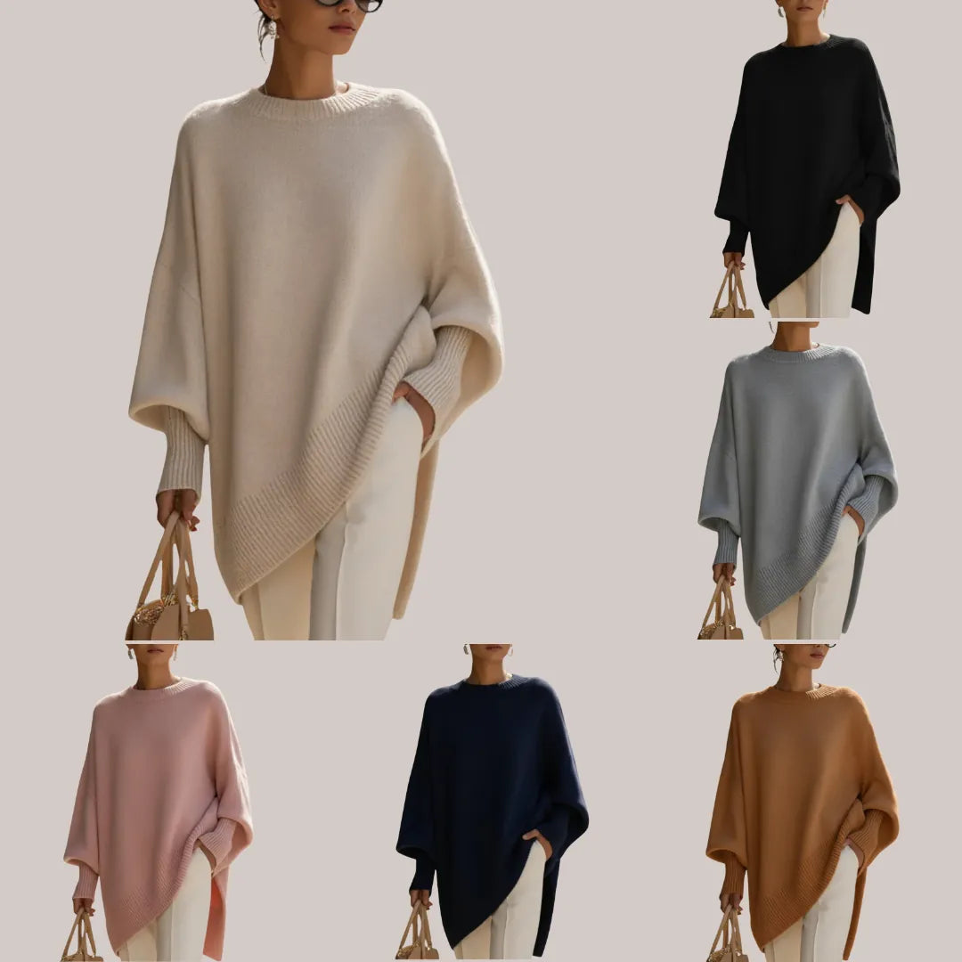 Livia | Oversize-Poncho-Pullover