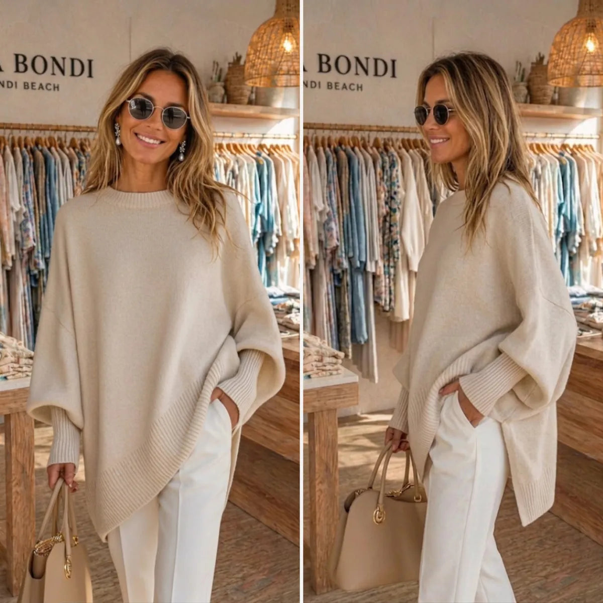 Livia | Oversize-Poncho-Pullover