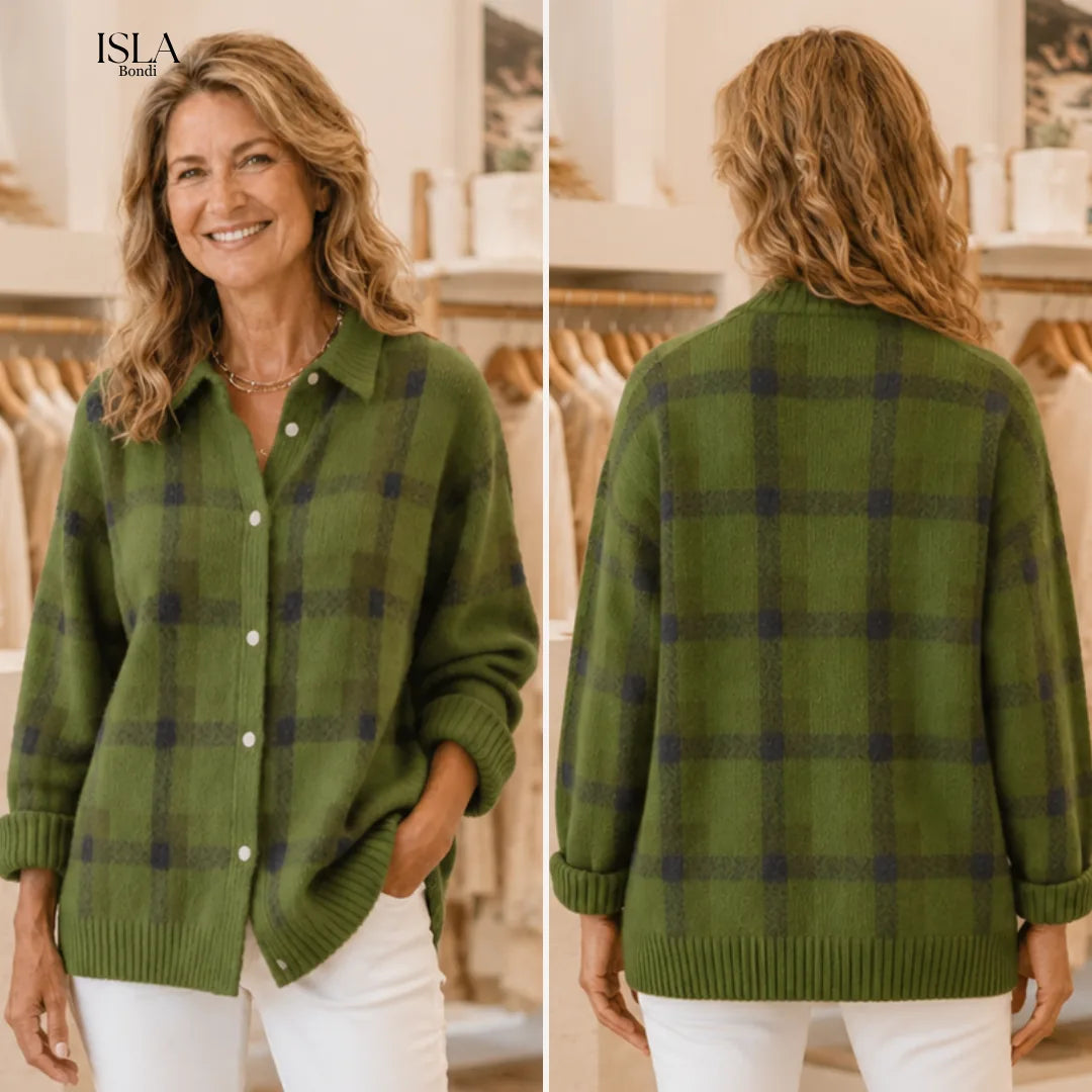 Salome™ Cloud-Soft Plaid Button-Up