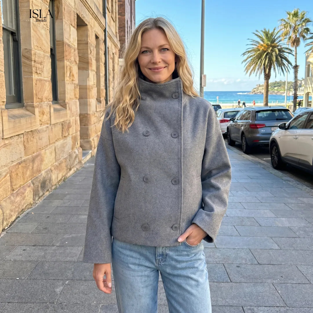 Loreta Jacket with Stand Collar