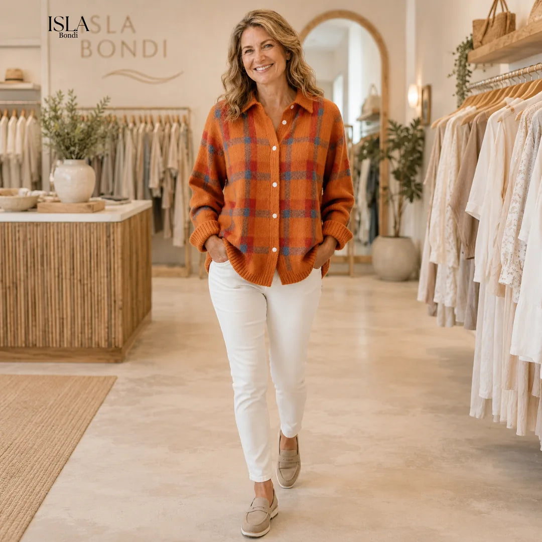 Salome™ Cloud-Soft Plaid Button-Up