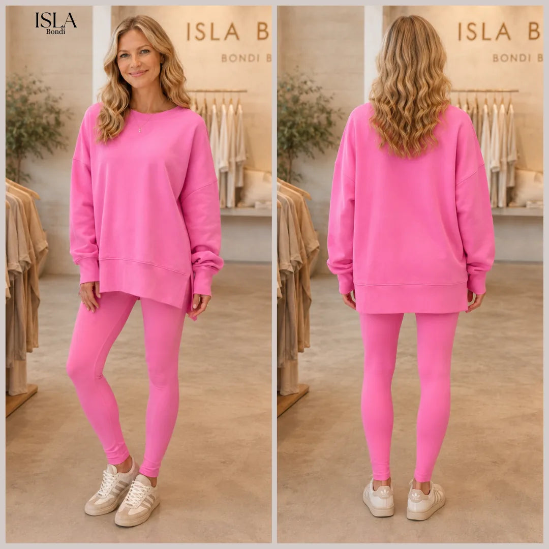 YACHI™ - Casual Long Sleeve Sweatshirt and Pants Set