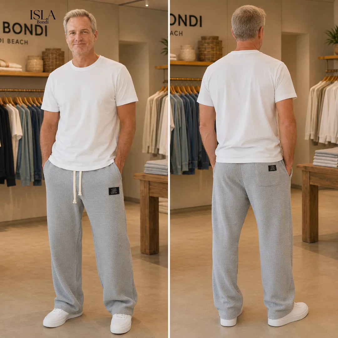 Casual Men's Leisure Pants with Adjustable Waist