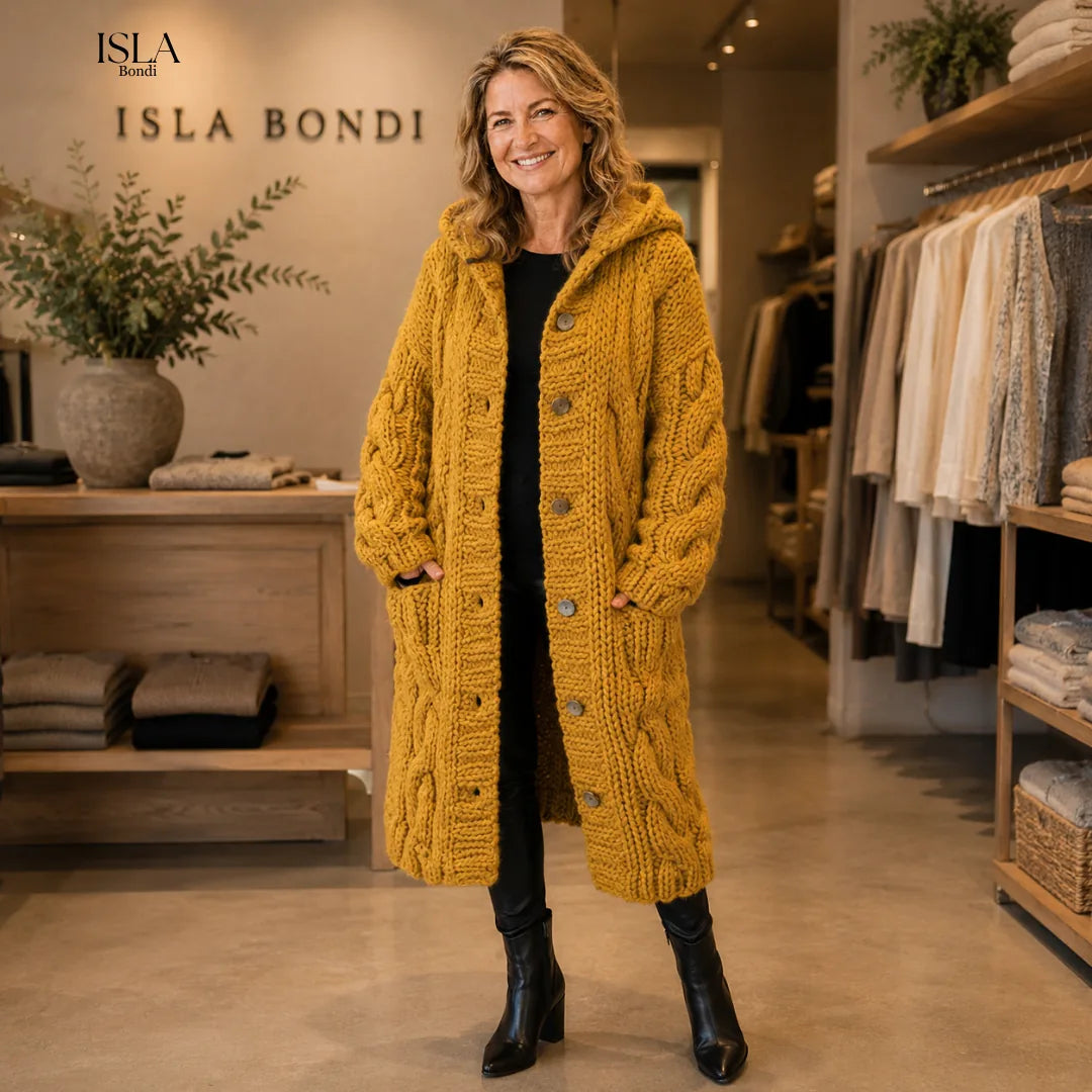Karina™ | Elegant Cosy Cable-Knit Coat