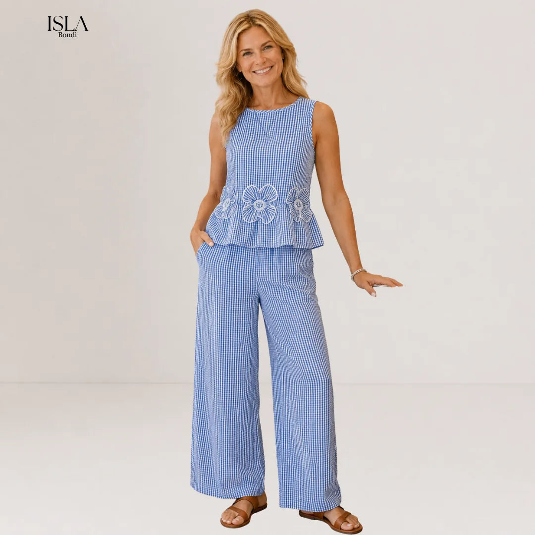 Megan | Elegant Gingham Set