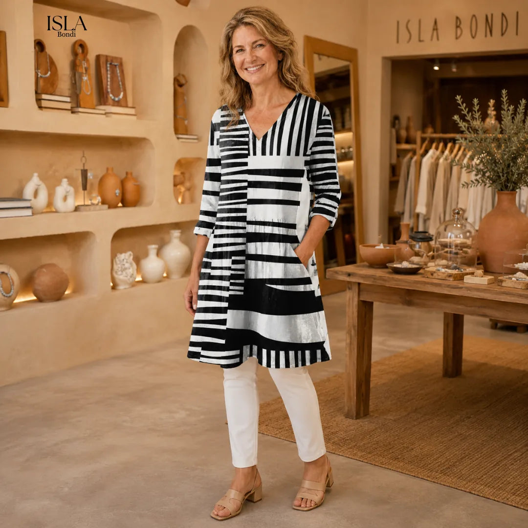 Sienna | Long Blouse with V-Neck