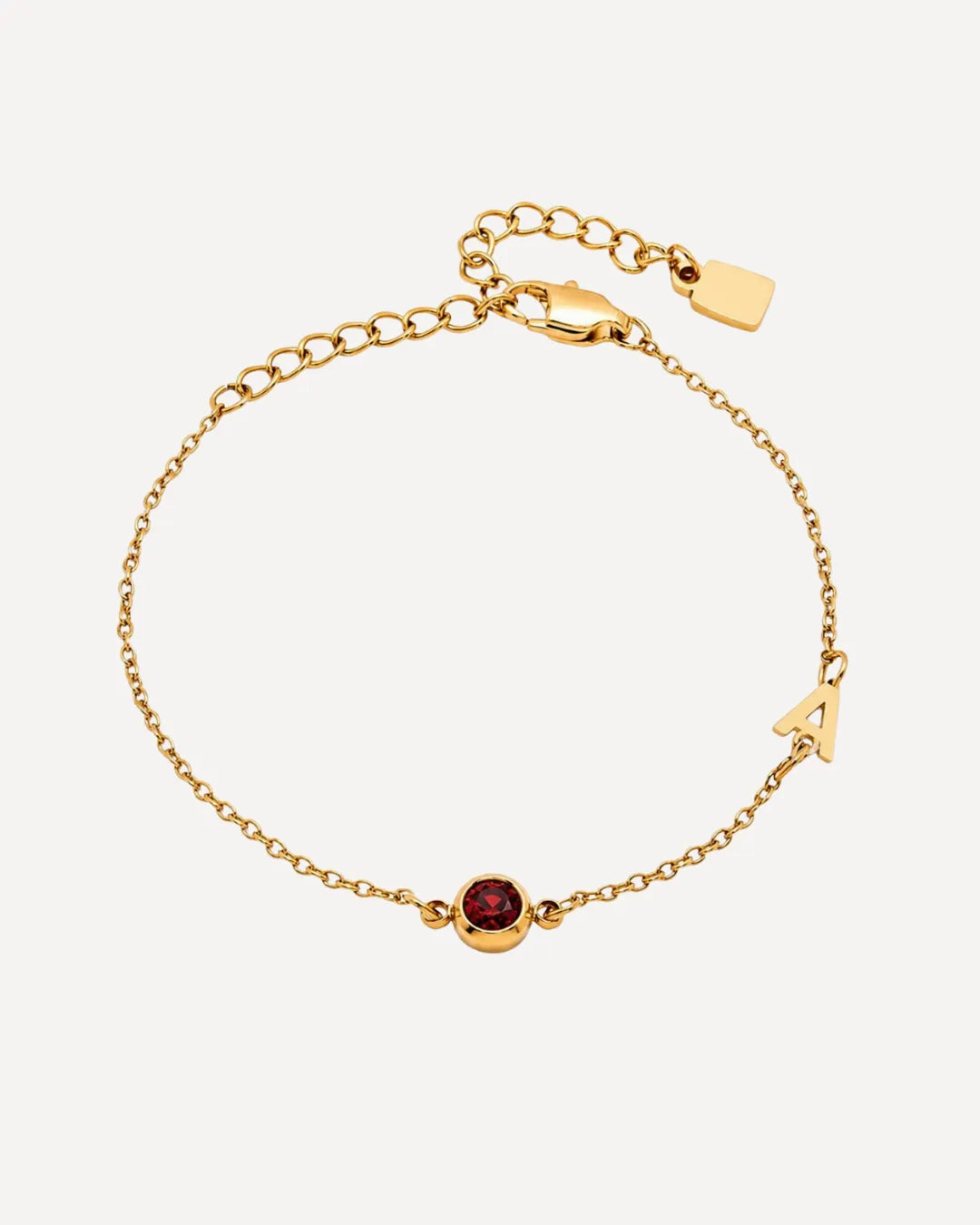 Mia Initial Birthstone Bracelet