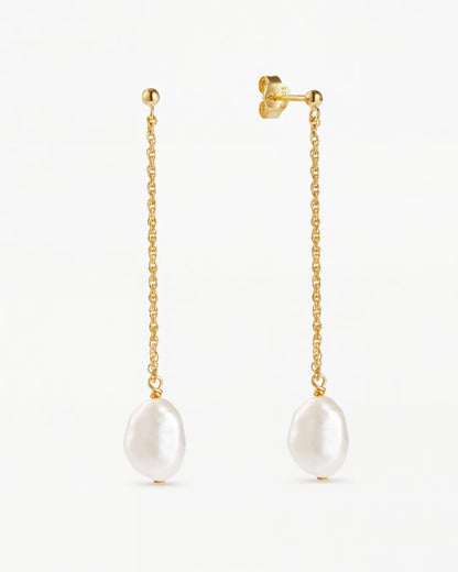 Élodie Pearl Drop Earrings Lumière