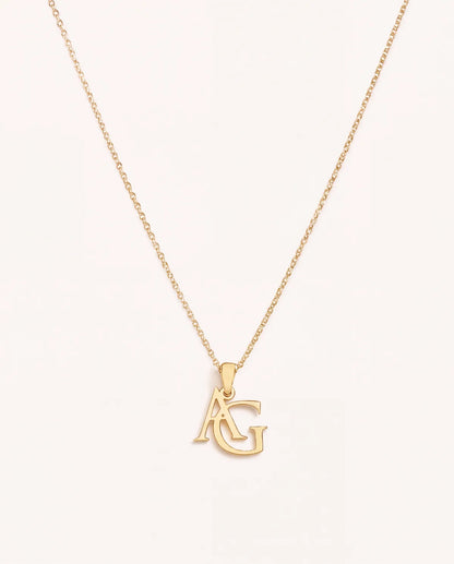 Celestine Initial Pendant Necklace Signature