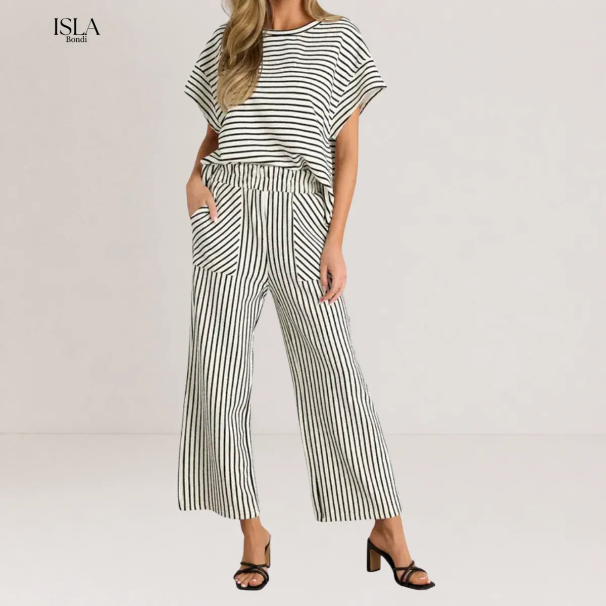 JOSLYN™ – Striped Relaxed Lounge Two-Piece Set