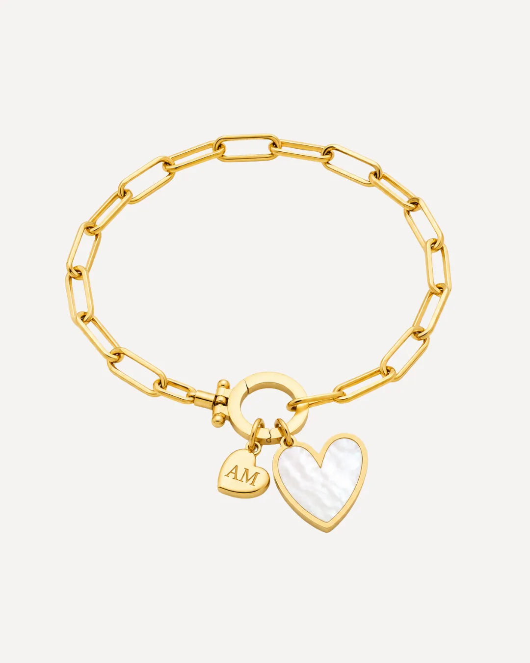 Janica Heart Bracelet with Initial Charm