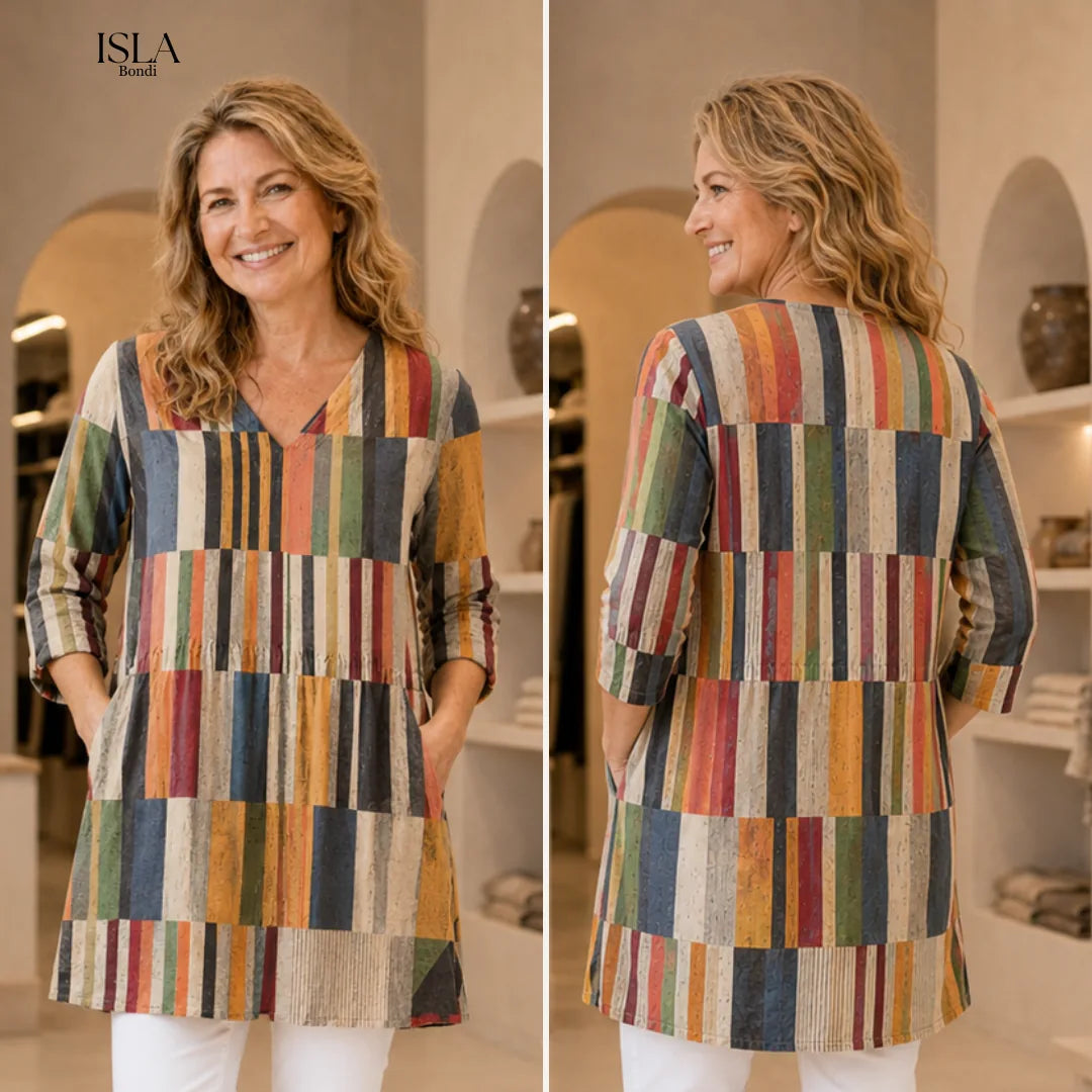 Lydia | Long Blouse with V-Neck