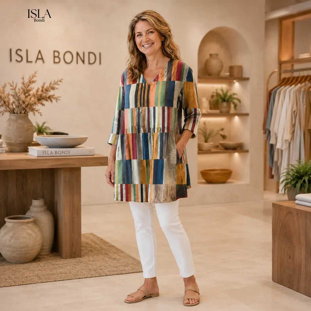 Lydia | Long Blouse with V-Neck