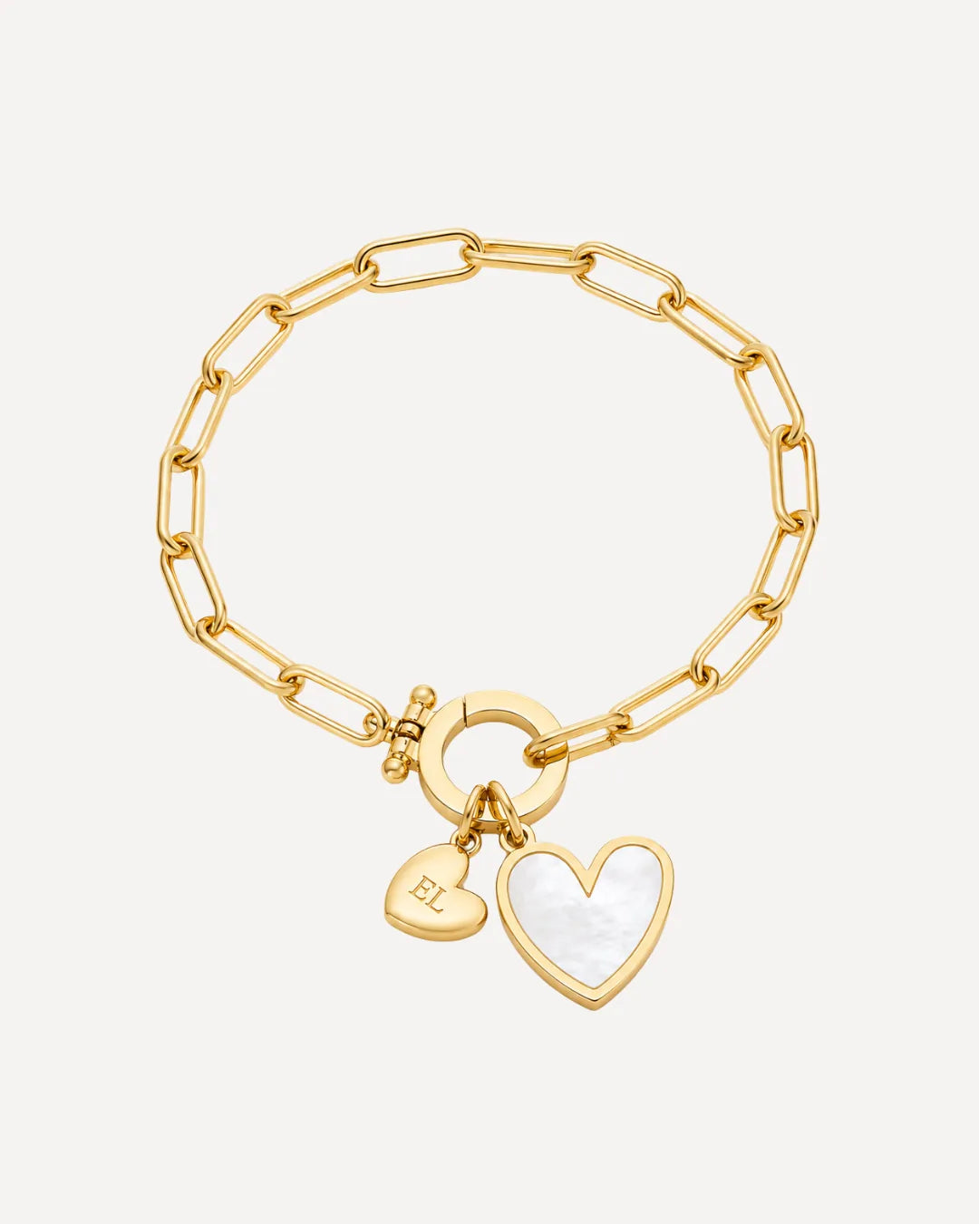 Janica Heart Bracelet with Initial Charm
