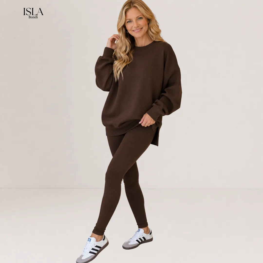 YACHI™ - Casual Long Sleeve Sweatshirt and Pants Set