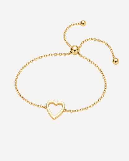 Aurora Matching Heart Charm Bracelet
