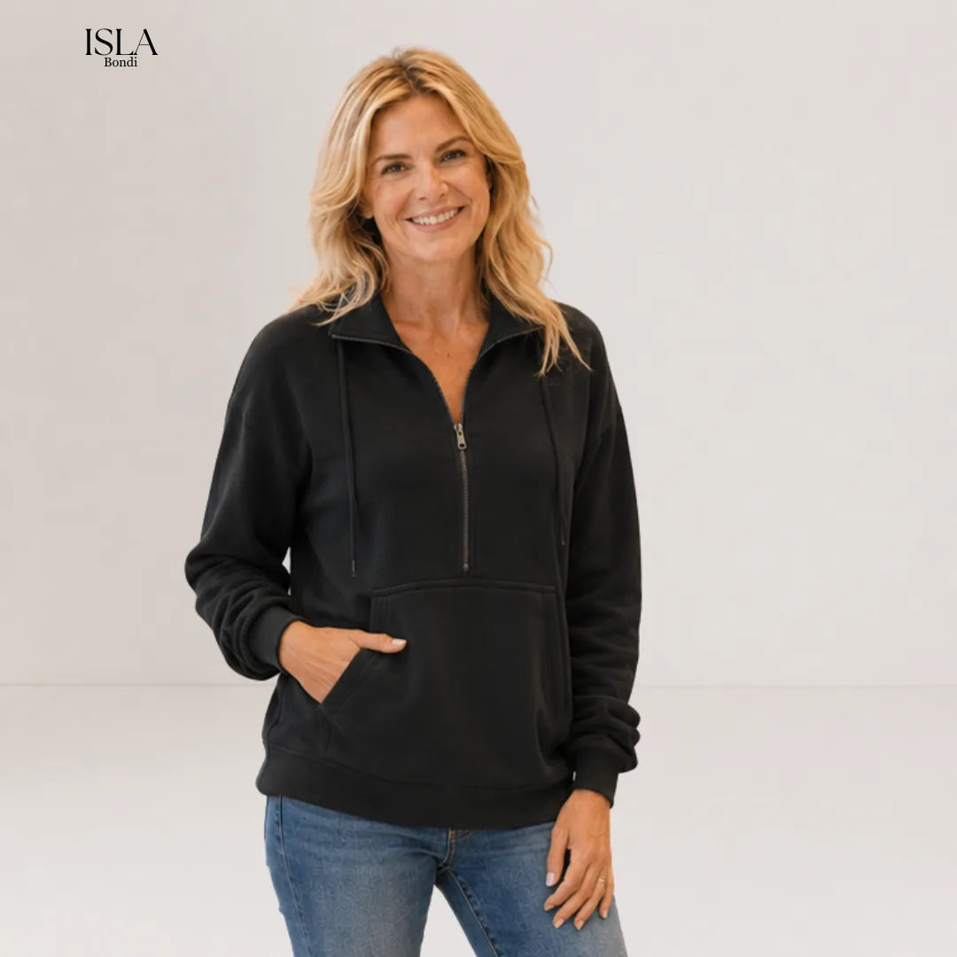 STEVIE™ – Cozy Half-Zip Fleece Sweatshirt