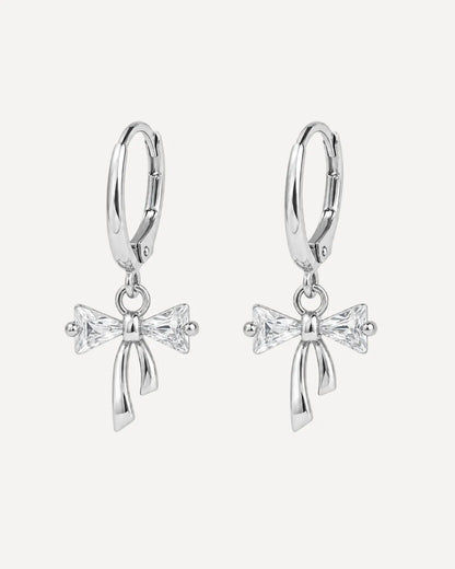 Celina Bow Huggie Earrings Lavish