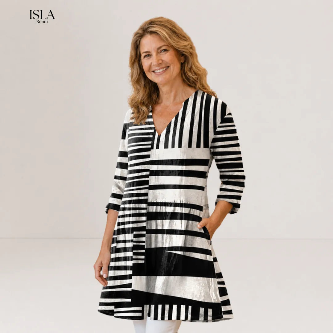 Sienna | Long Blouse with V-Neck