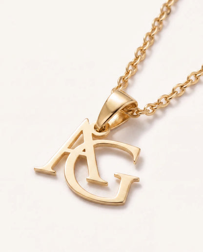 Celestine Initial Pendant Necklace Signature