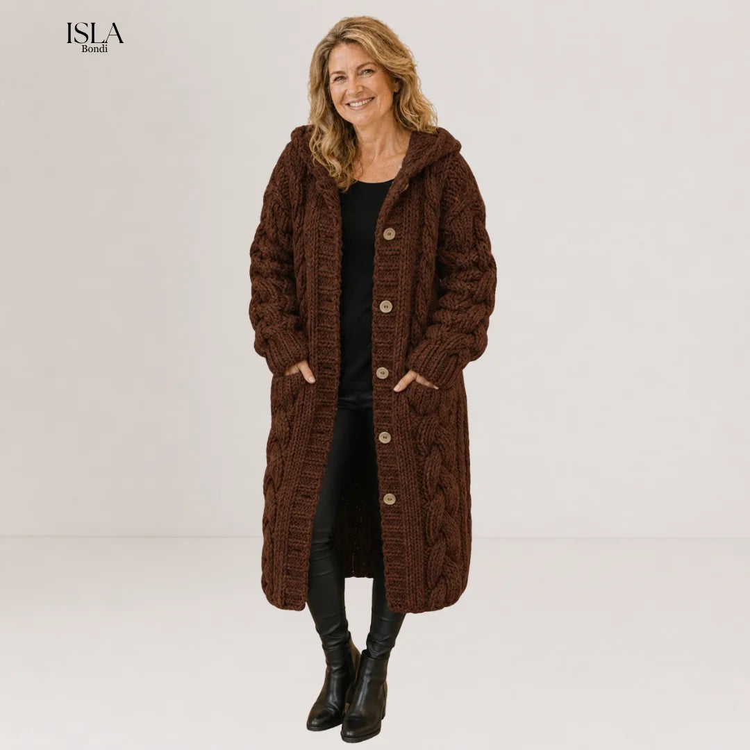Karina™ | Elegant Cosy Cable-Knit Coat